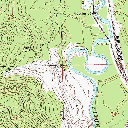 Topographic Map of Vian Creek, MT