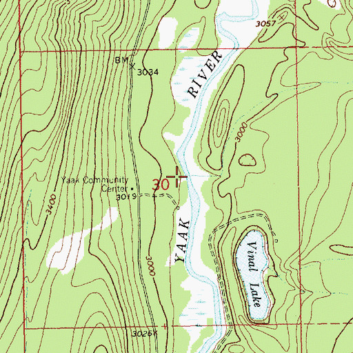 Topographic Map of Vinal Creek, MT