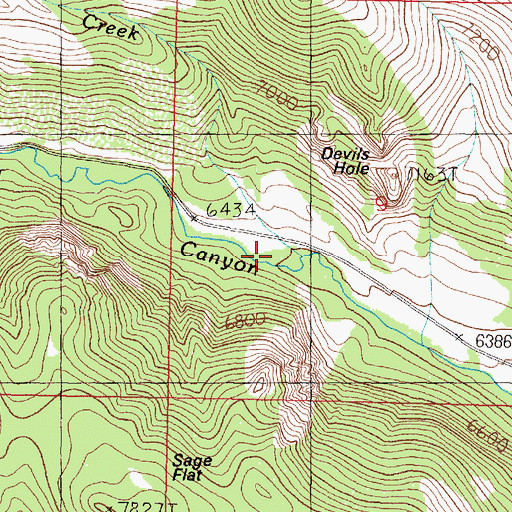 Topographic Map of Vipond Creek, MT
