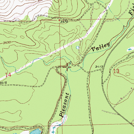 Topographic Map of Wabuno Creek, MT