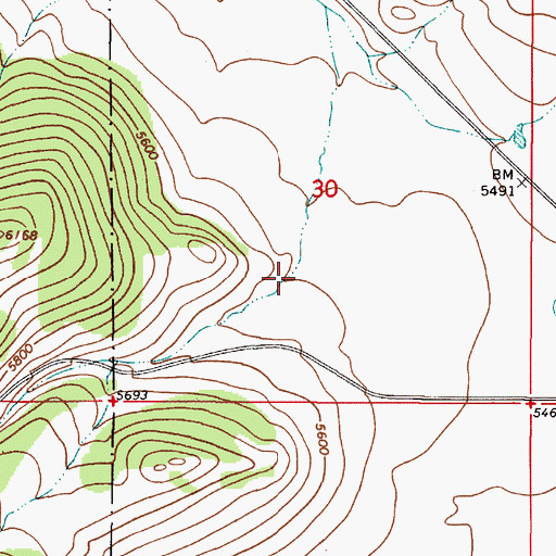 Topographic Map of Wagner Gulch, MT