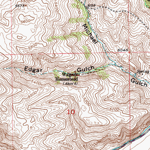 Topographic Map of Wagner Homestead, MT