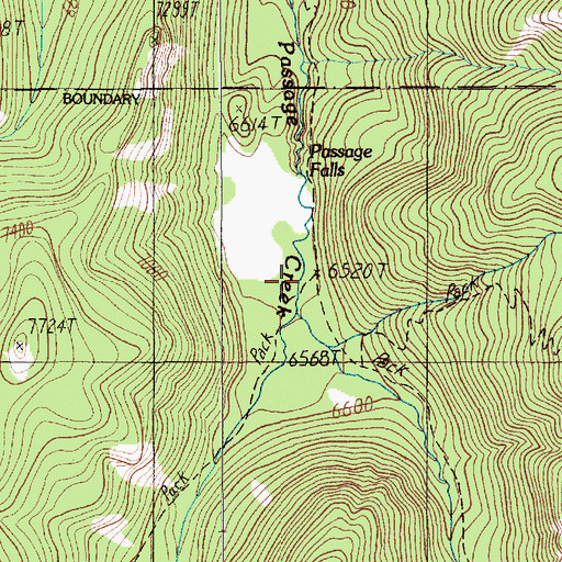 Topographic Map of Wallace Creek, MT