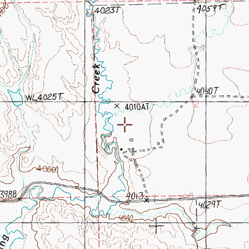 Topographic Map of Walters Coulee, MT