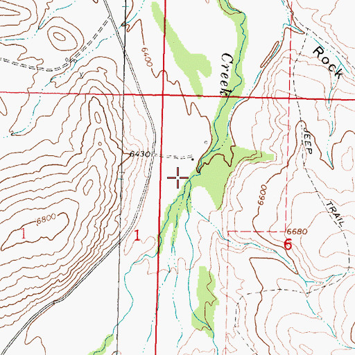 Topographic Map of Warm Springs Creek, MT