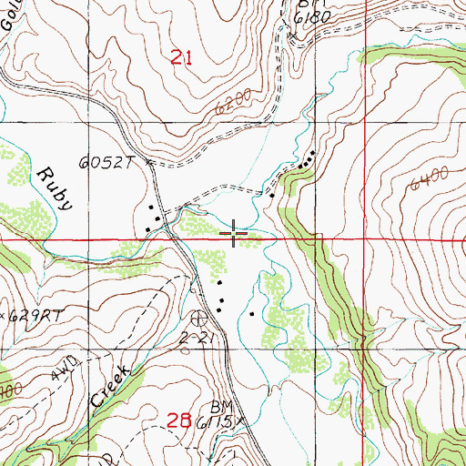 Topographic Map of Warm Springs Creek, MT