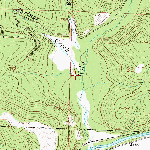 Topographic Map of Warm Springs Creek, MT