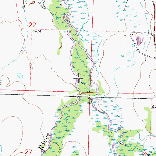 Topographic Map of Warm Springs Creek, MT