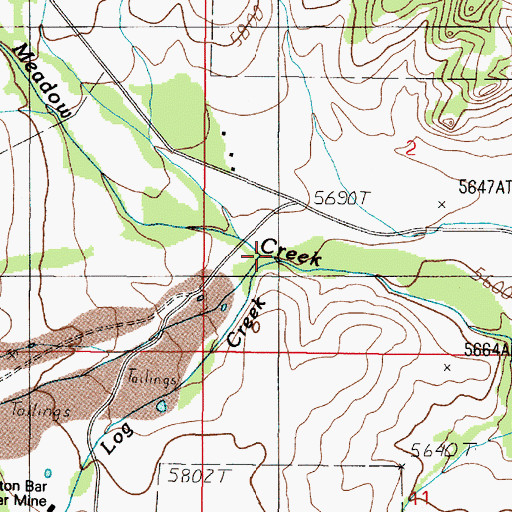 Topographic Map of Washington Creek, MT