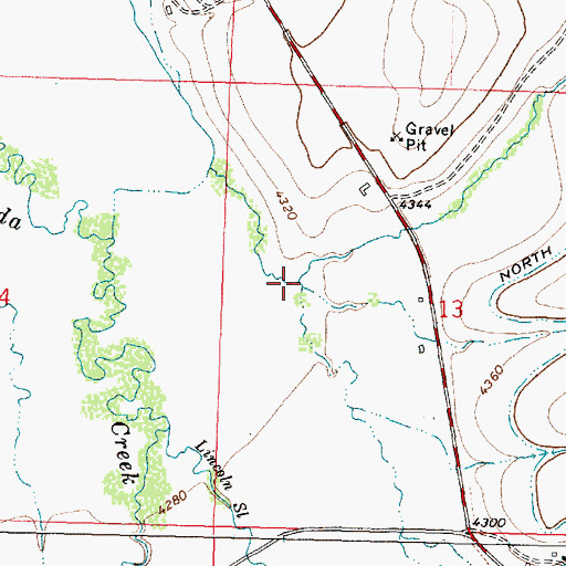 Topographic Map of Wasson Creek, MT