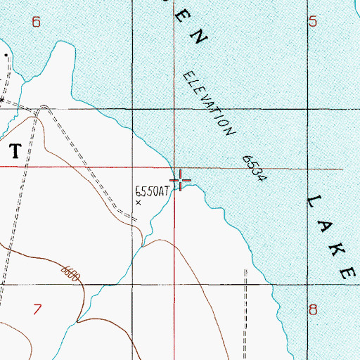 Topographic Map of Watkins Creek, MT