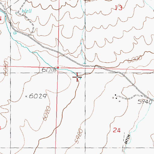 Topographic Map of Watson Creek, MT