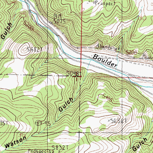 Topographic Map of Watson Gulch, MT