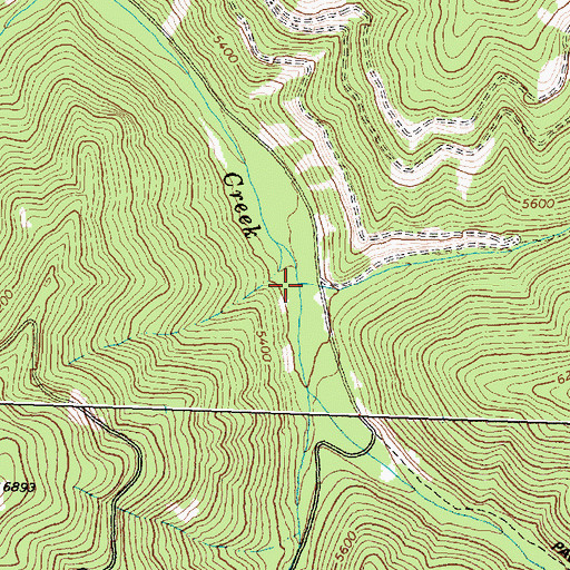 Topographic Map of Weasel Creek, MT