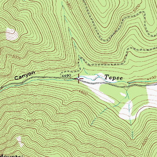 Topographic Map of Wedge Canyon, MT