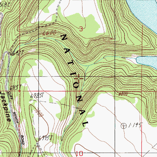 Topographic Map of Well Gulch, MT