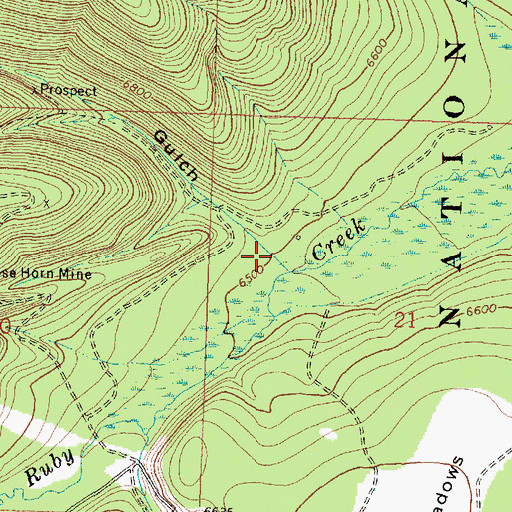 Topographic Map of Wenger Gulch, MT