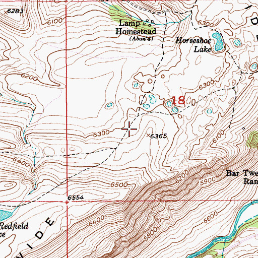 Topographic Map of West Boulder Divide, MT