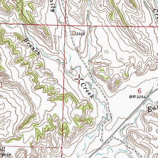 Topographic Map of West Branch Daily Creek, MT