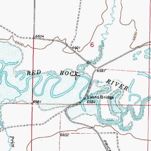 Topographic Map of West Creek, MT