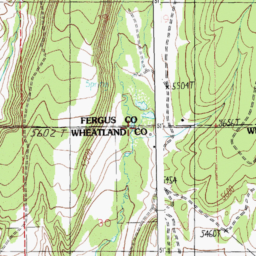 Topographic Map of West Evers Saw Mill, MT