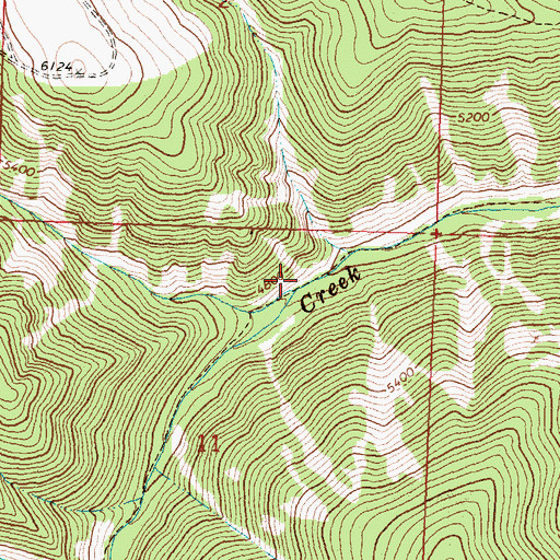 Topographic Map of West Fork Alder Creek, MT
