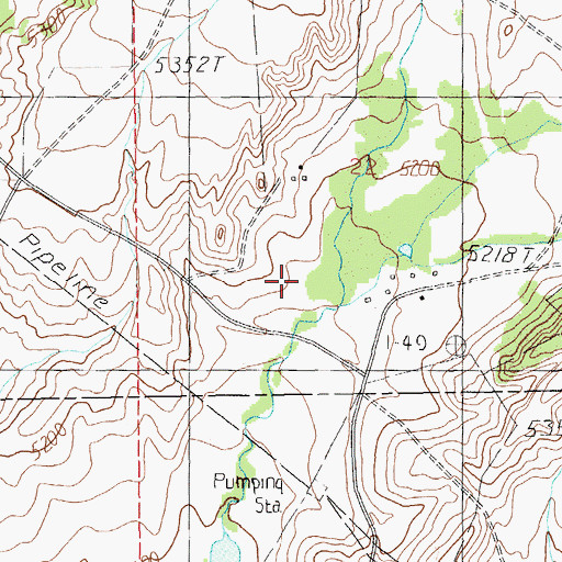 Topographic Map of West Fork Blake Creek, MT