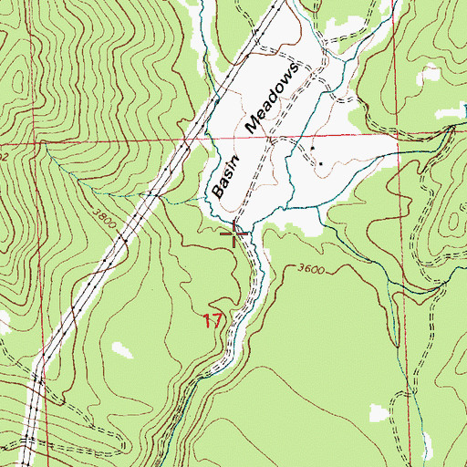 Topographic Map of West Fork Dayton Creek, MT