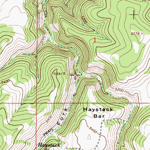 Topographic Map of West Fork Ellis Canyon, MT