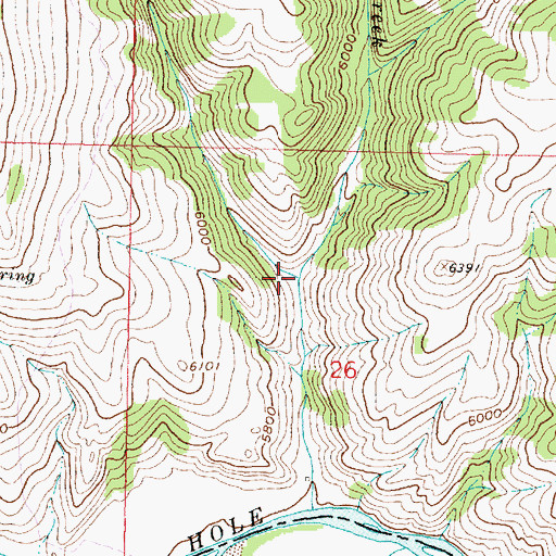 Topographic Map of West Fork Jimmie New Creek, MT