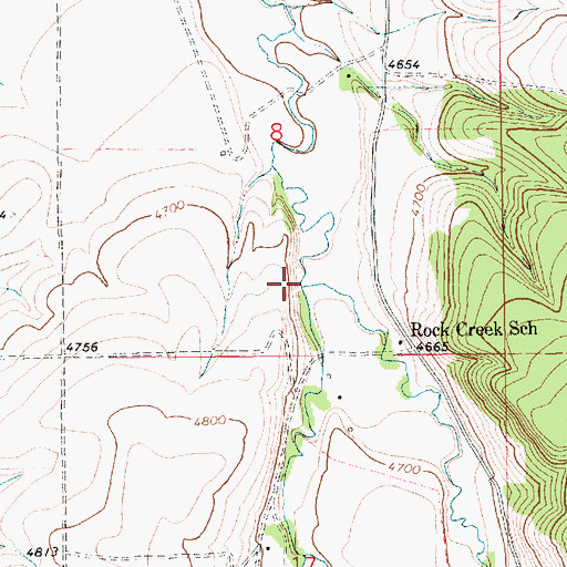 Topographic Map of West Fork Big Rock Creek, MT