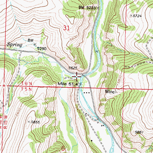 Topographic Map of West Fork Rock Creek, MT