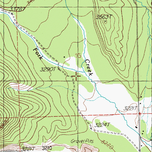 Topographic Map of West Fork Timber Creek, MT