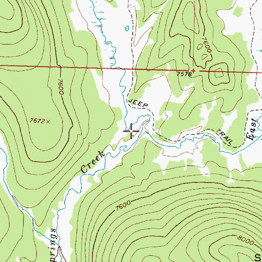 Topographic Map of West Fork Warm Springs Creek, MT