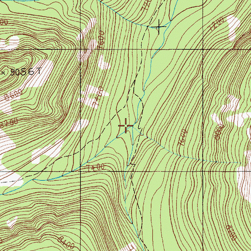 Topographic Map of West Fork West Boulder River, MT