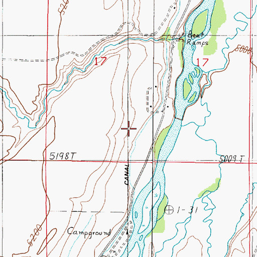 Topographic Map of West Madison Canal, MT