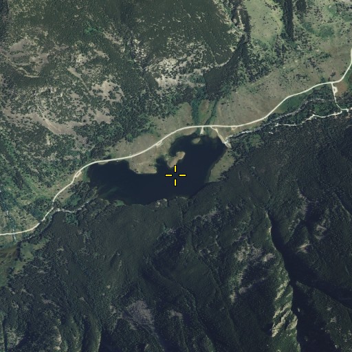 Aerial/Satellite Image of West Rosebud Lake, MT