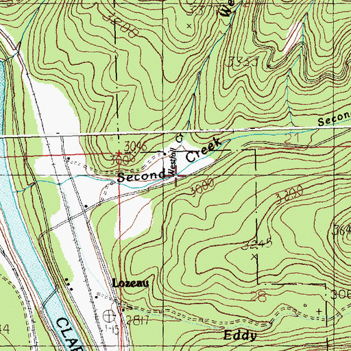 Topographic Map of Westfall Creek, MT