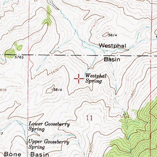 Topographic Map of Westphal Spring, MT
