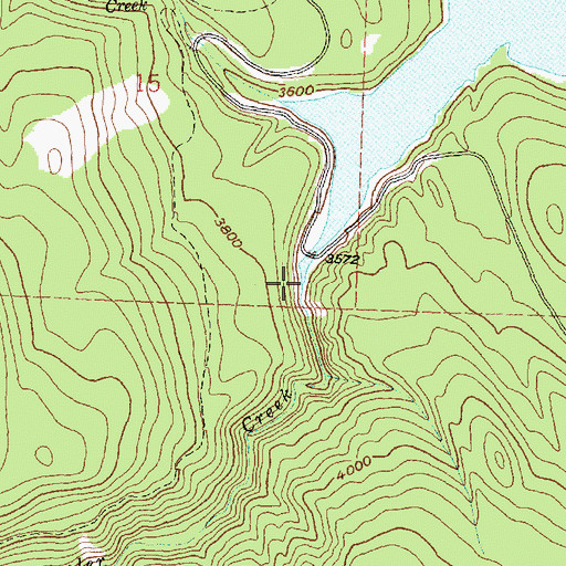 Topographic Map of Wheeler Creek, MT