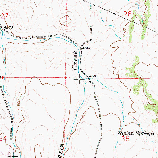 Topographic Map of Whestphal Creek, MT