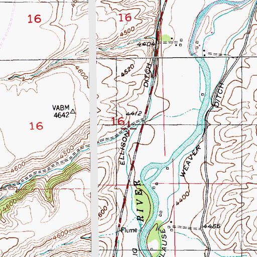 Topographic Map of Whistle Creek, MT