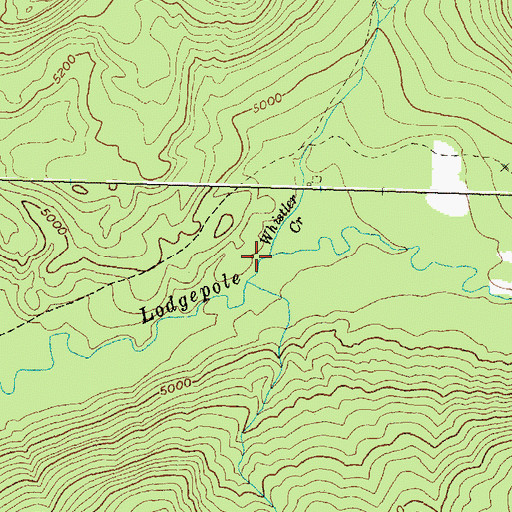 Topographic Map of Whistler Creek, MT