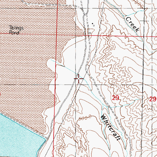 Topographic Map of Whitcraft Gulch, MT