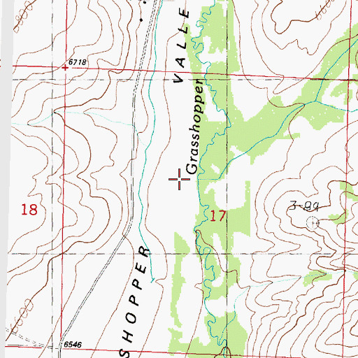 Topographic Map of White Creek, MT