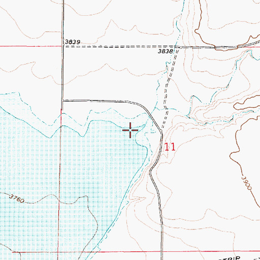 Topographic Map of White Creek, MT