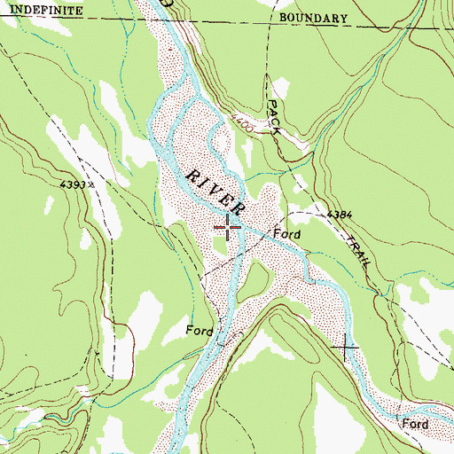 Topographic Map of White River, MT