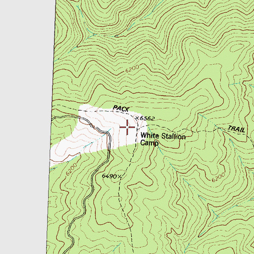 Topographic Map of White Stallion Camp, MT