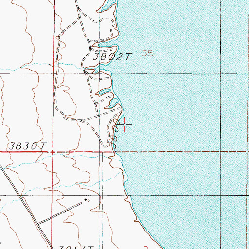 Topographic Map of Whitehorse Creek, MT
