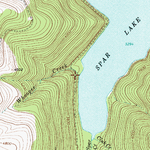 Topographic Map of Whoopee Creek, MT